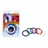 Rainbow Rubber C Ring - 5 Pack - 1.25 Inch