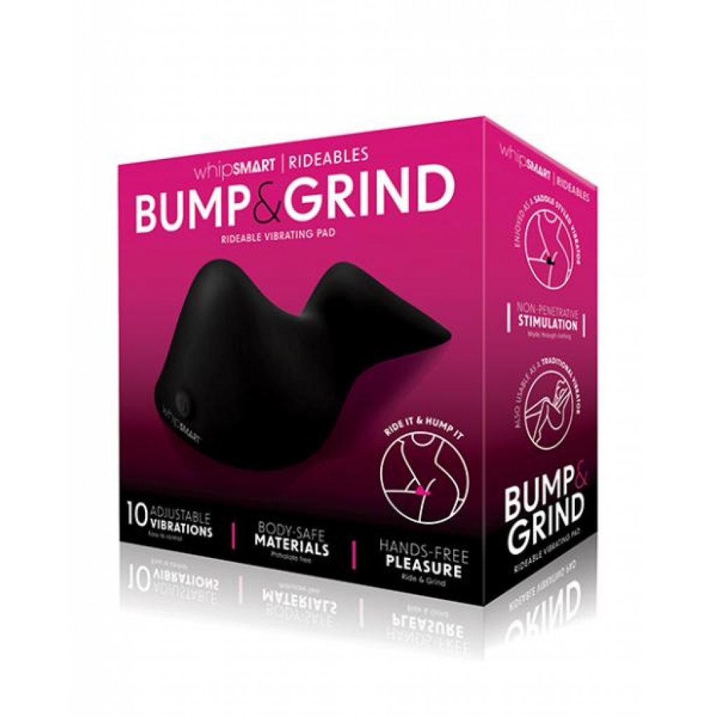 Whipsmart Rideables Bump & Grind Vibrating Pad in Black