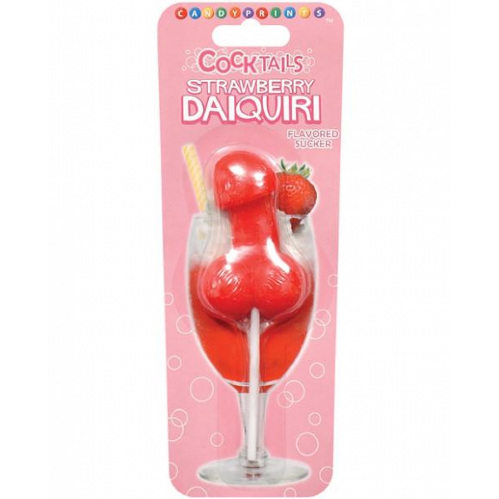 Cocktails Flavored Strawberry Daiquiri Sucker