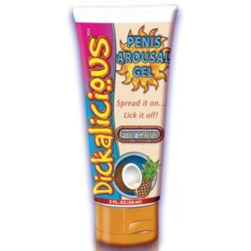 Dickalicious Pina Colada Penis Arousal Gel - 2 oz