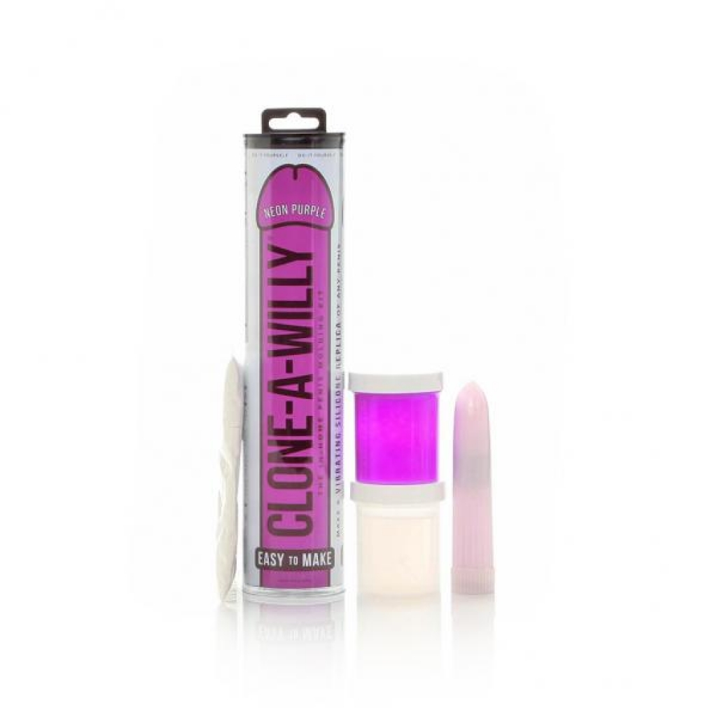 Clone-A-Willy Vibrating Neon Purple Kit