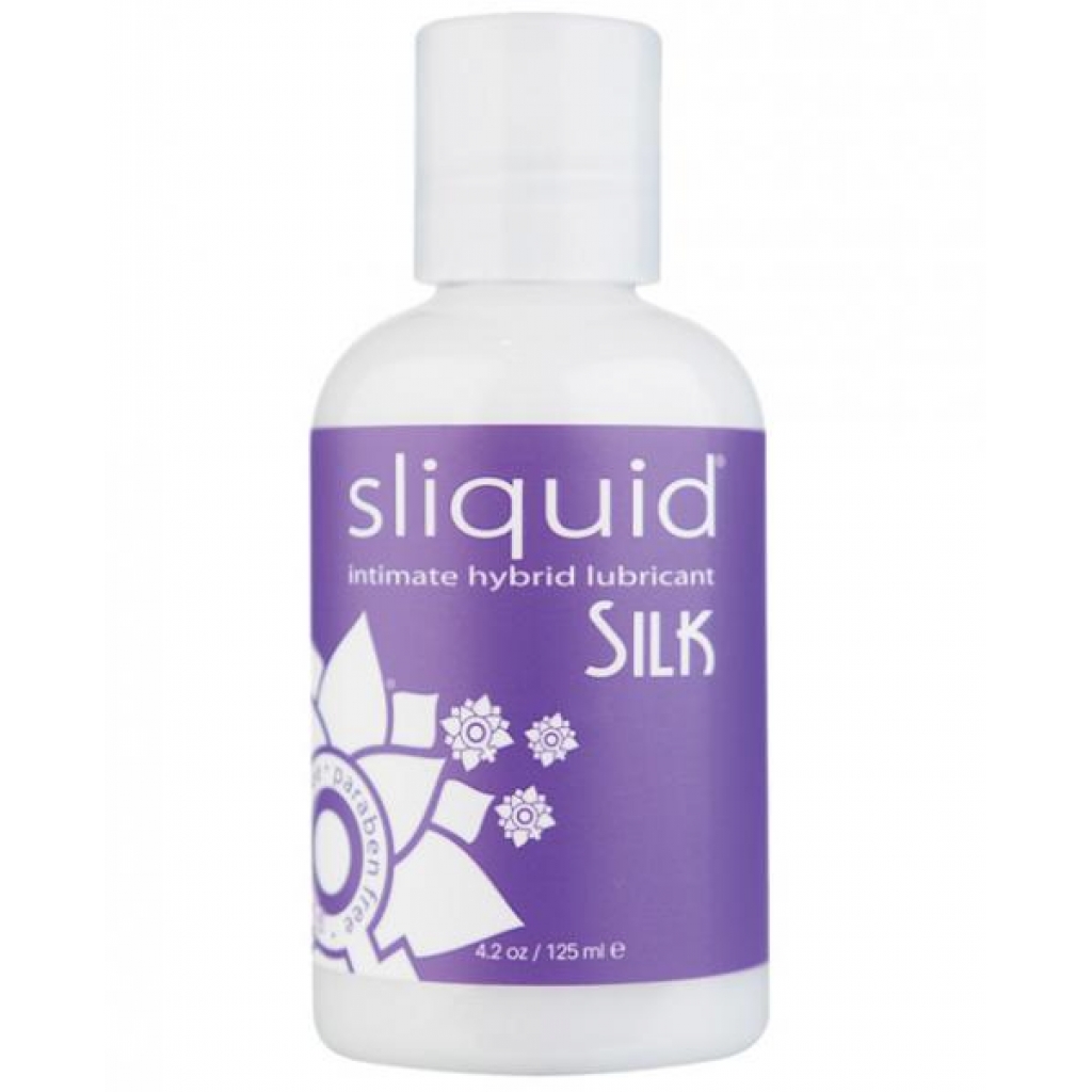 Sliquid Silk Hybrid Lube - Glycerine and Paraben Free - 4.2 oz