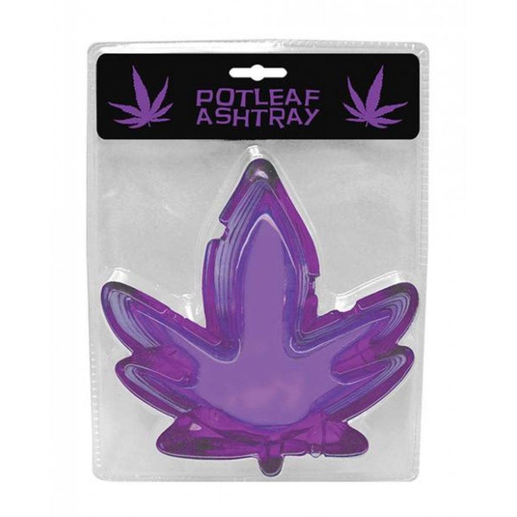 Stylish Potleaf Ashtray - Purple