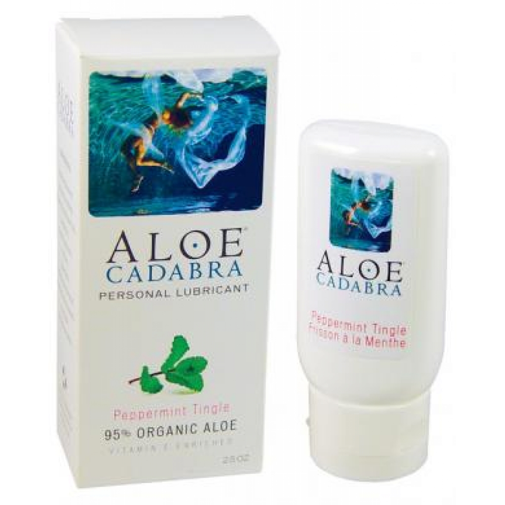 Aloe Cadabra Organic Lubricant - Peppermint Tingle 2.5 Oz