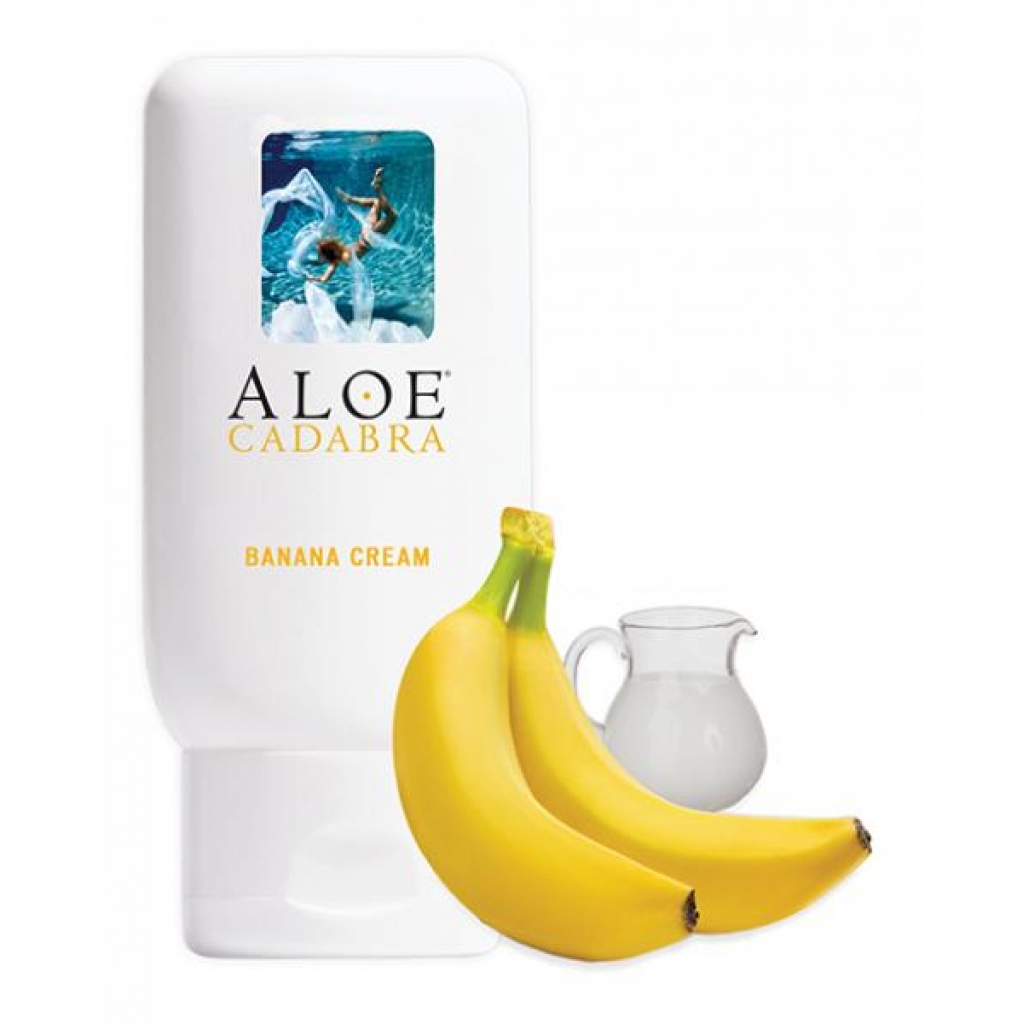 Aloe Cadabra Organic Lubricant - 2.5 Oz Bottle - Banana Cream