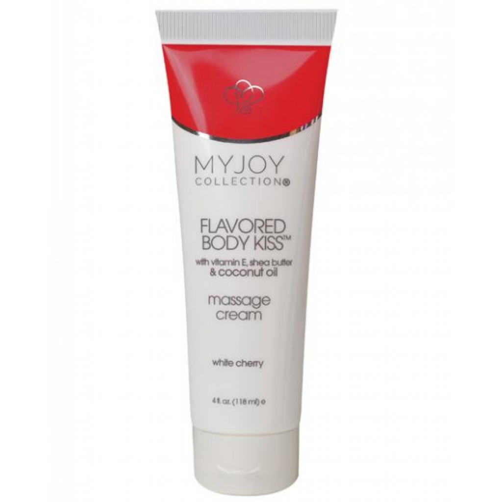 Flavored Body Kiss Massage Cream - Delicious Cherry Indulgence