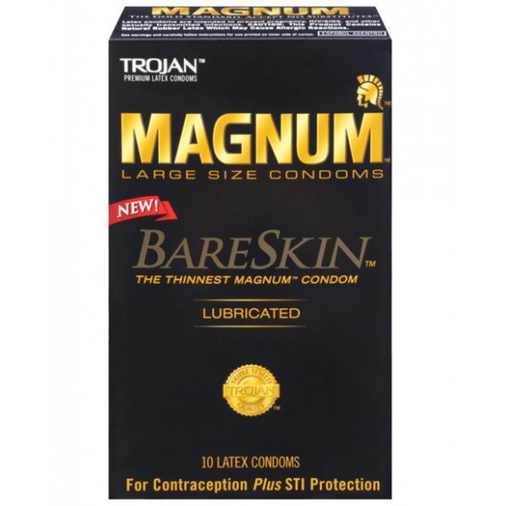 Trojan Magnum Bareskin Condoms - 10 Count Box