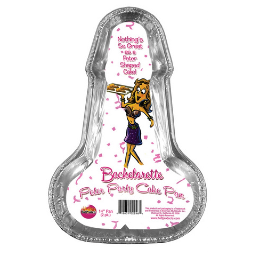 Bachelorette Disposable Peter Party Cake Pan - Large Pack of 2