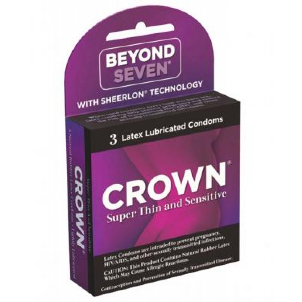 Crown Latex Condoms - 3 Pack