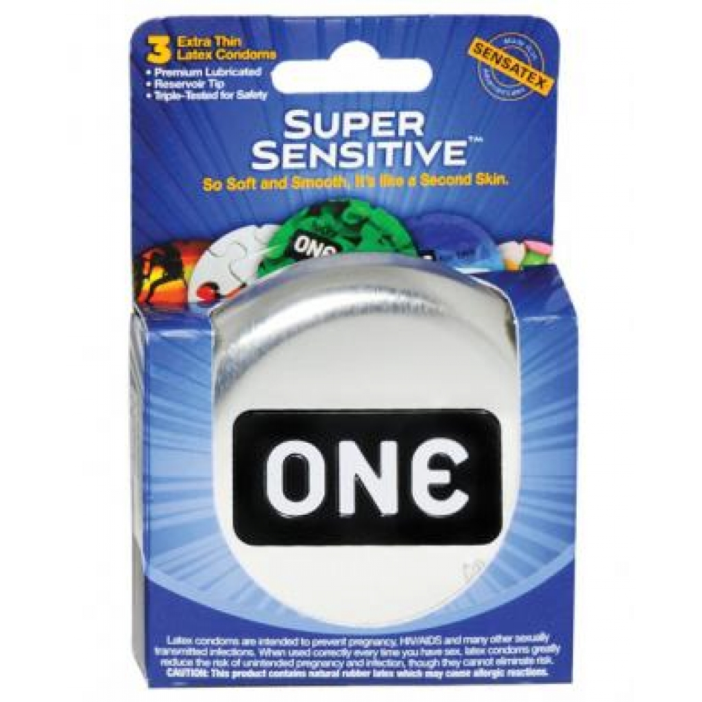 One Super Sensitive Condoms - Box of 3