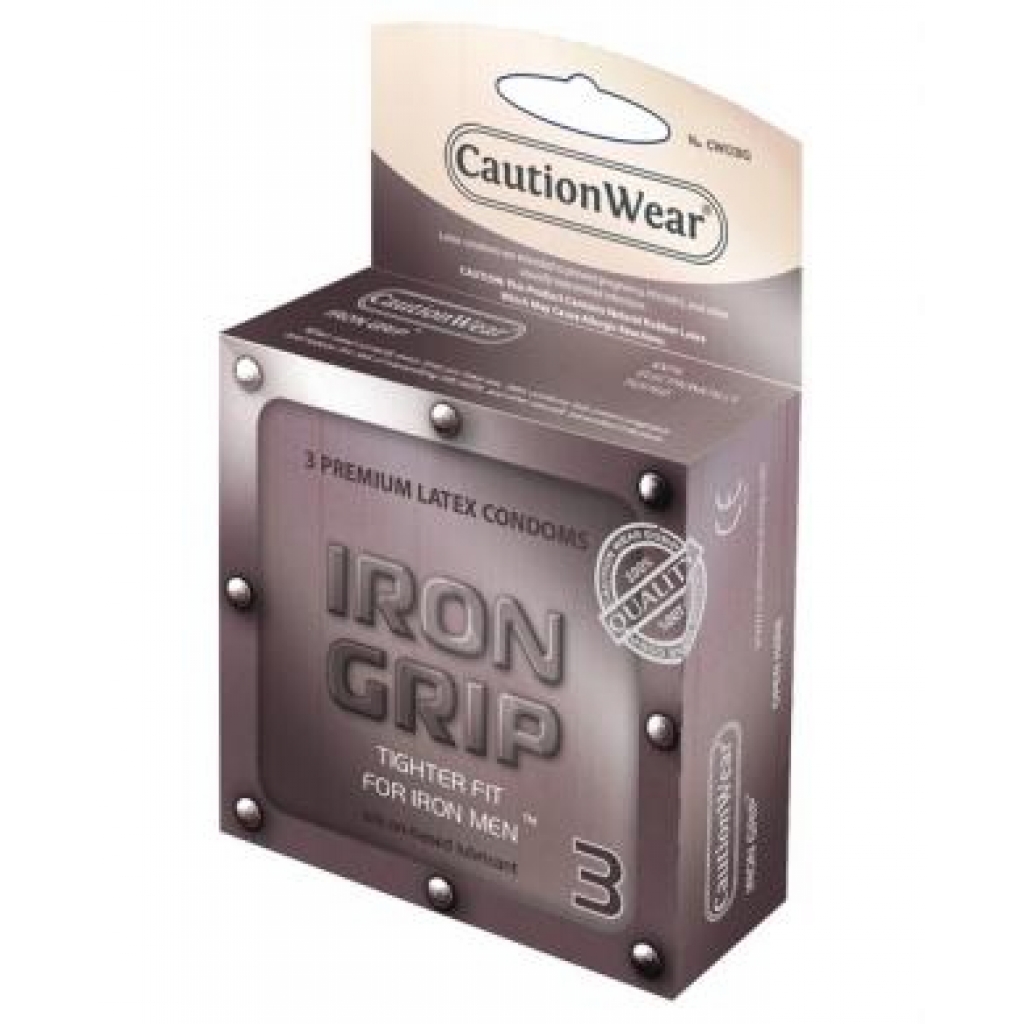 Caution Wear Iron Grip Condoms