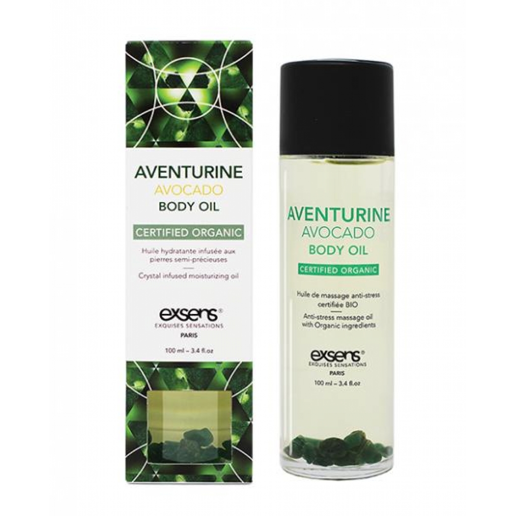 Exsens Organic Body Oil with Stones - Adventure Avocado 100ml