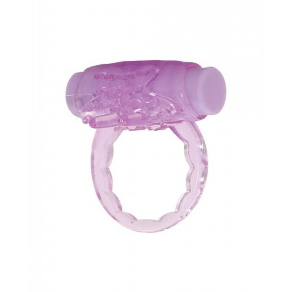 Humm Dinger Turbo Vibrating Cock Ring - Purple