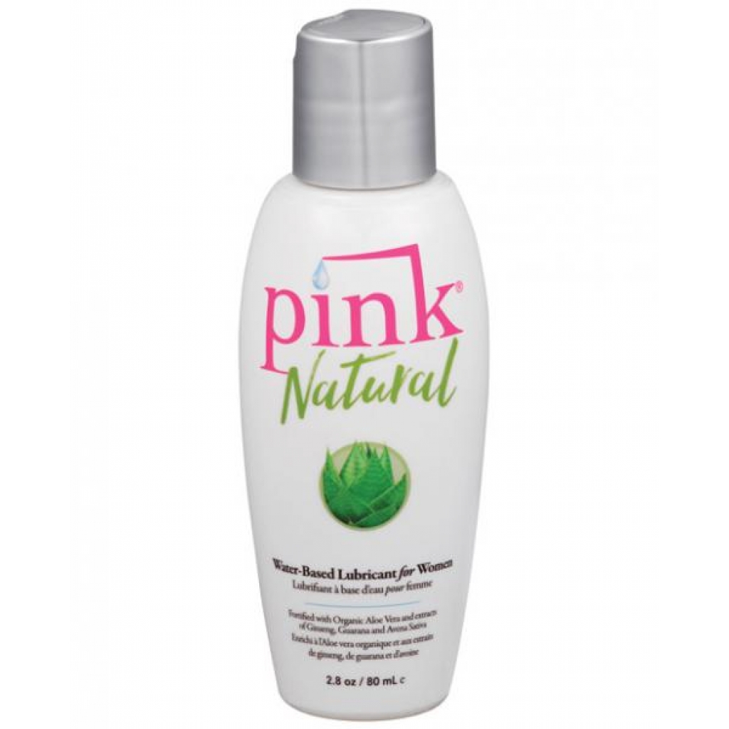 Pink Natural Water-Based Lubricant for Women 2.8oz