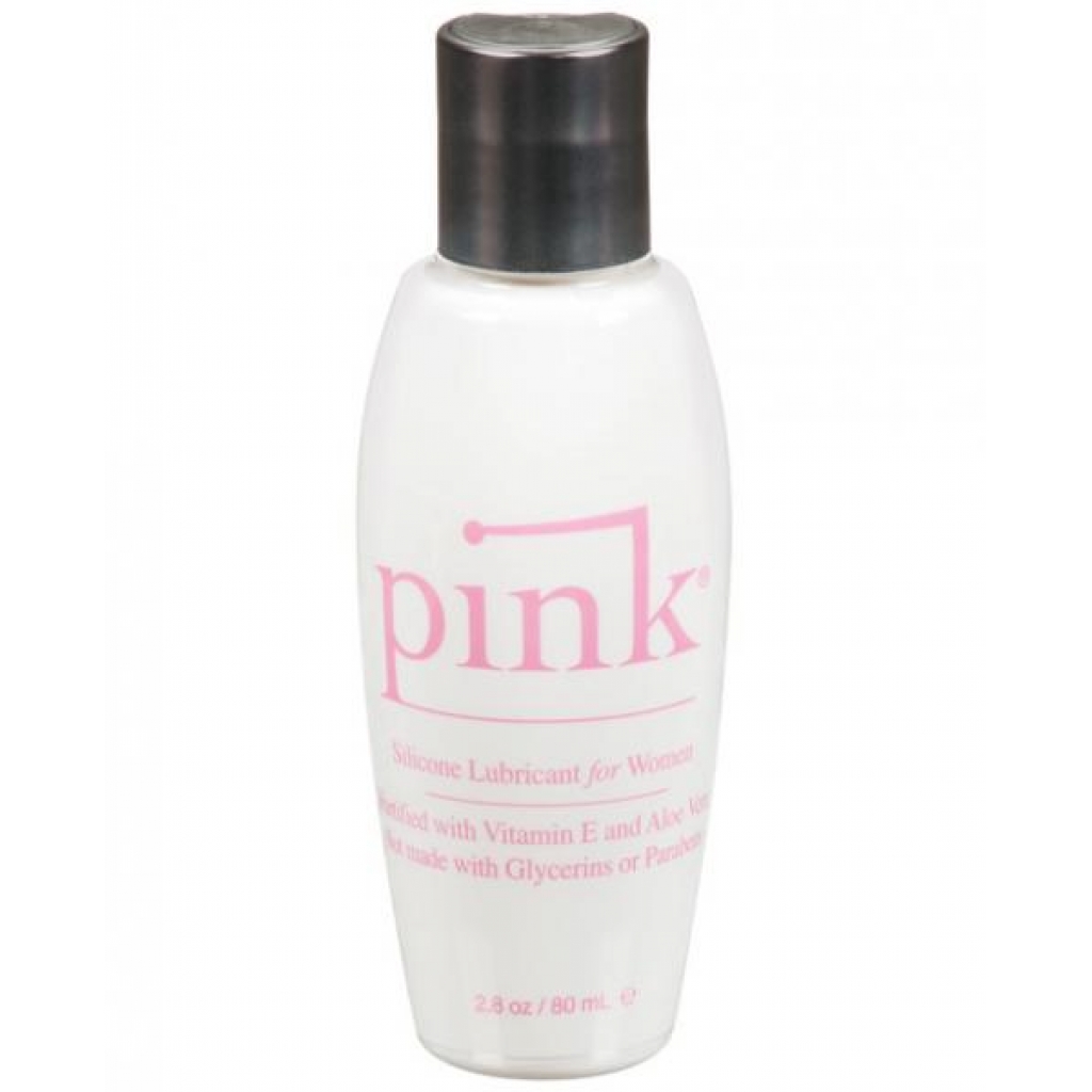 Pink Silicone Lubricant Flip Top Bottle - 2.8 fl. oz.