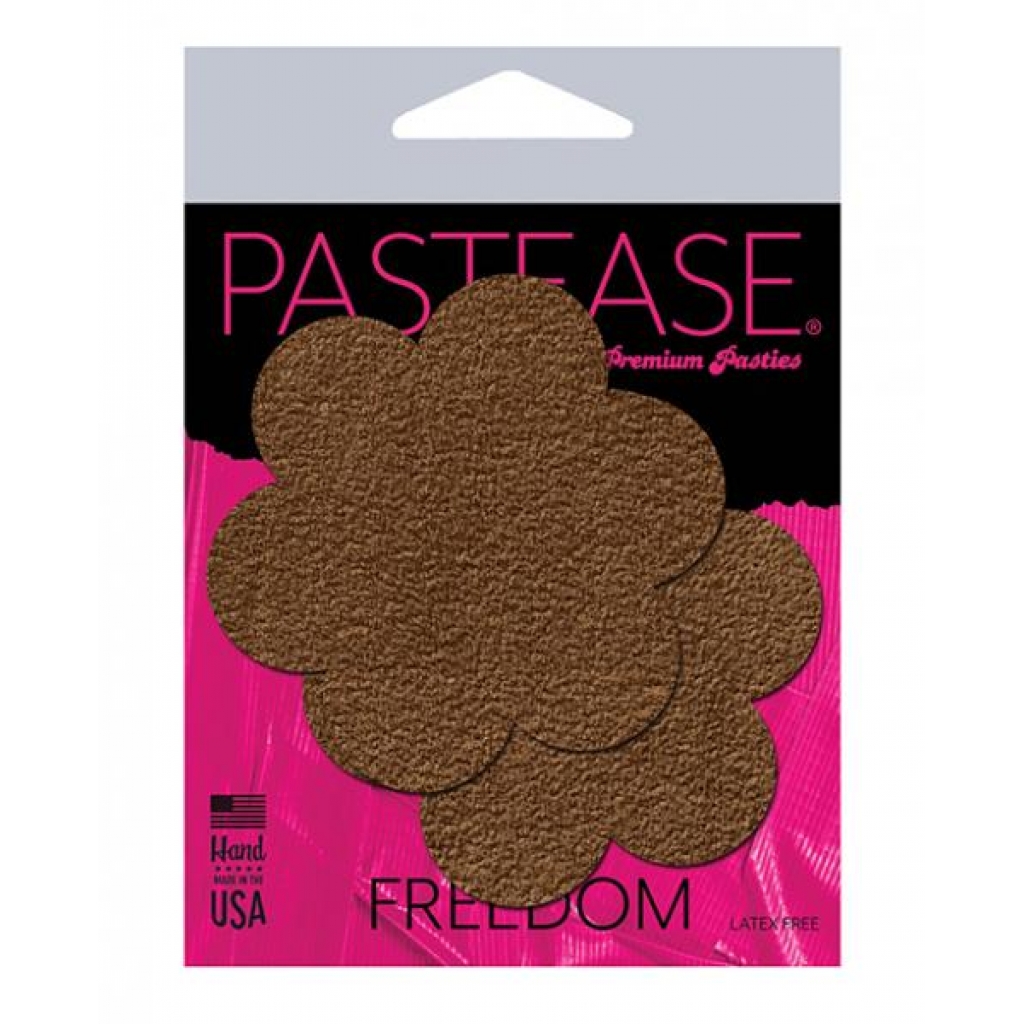 Pastease Basic Daisy Nipple Covers - Brown