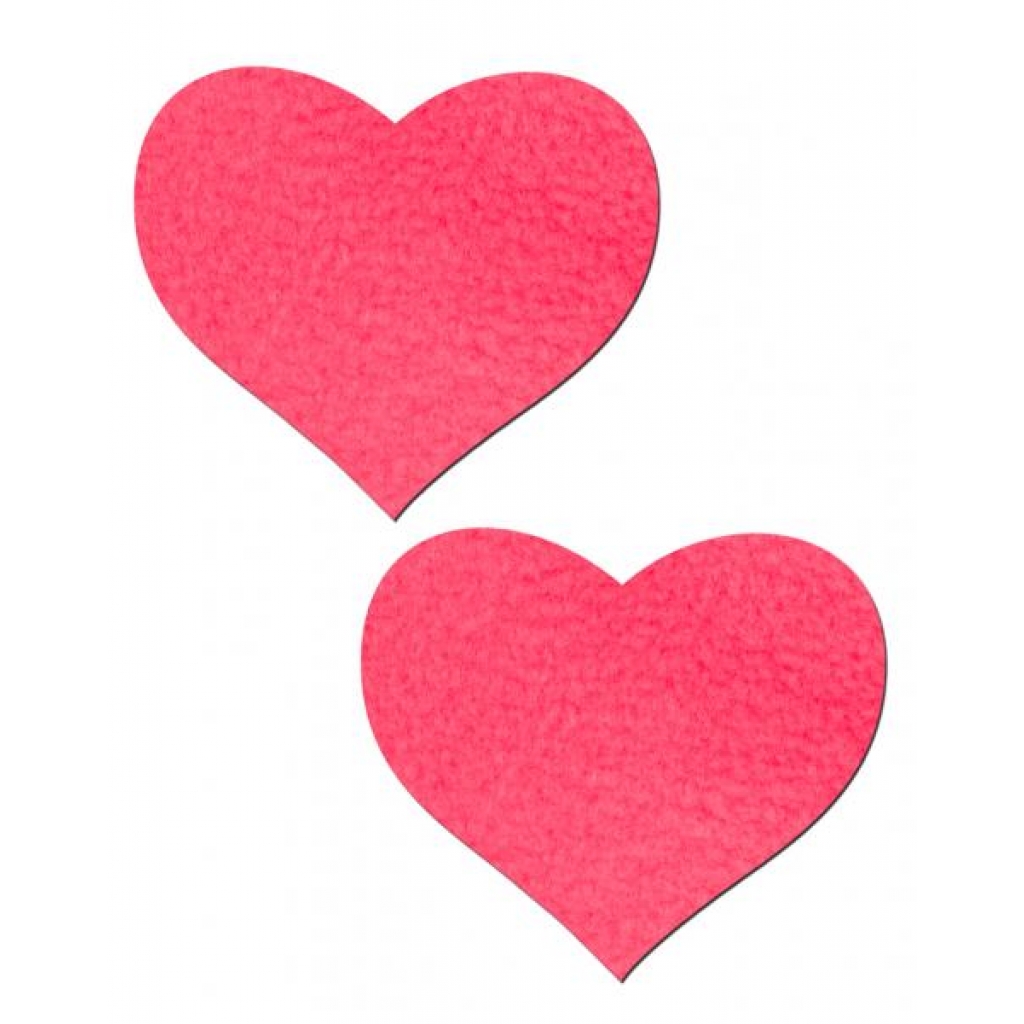 Heart Neon Pink Pasties - Fun Accessory for Parties