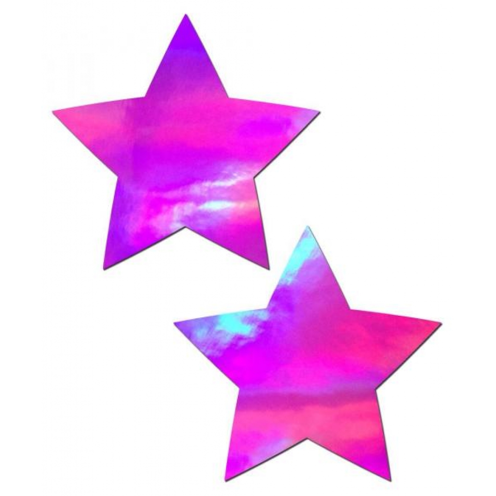 Pastease Holographic Star Pink Pasties O/S