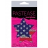 Pastease Glitter Patriotic Star Nipple Pasties - Red/Blue