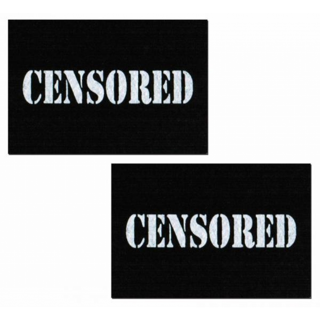 Censored Bar - Waterproof Black Pasties