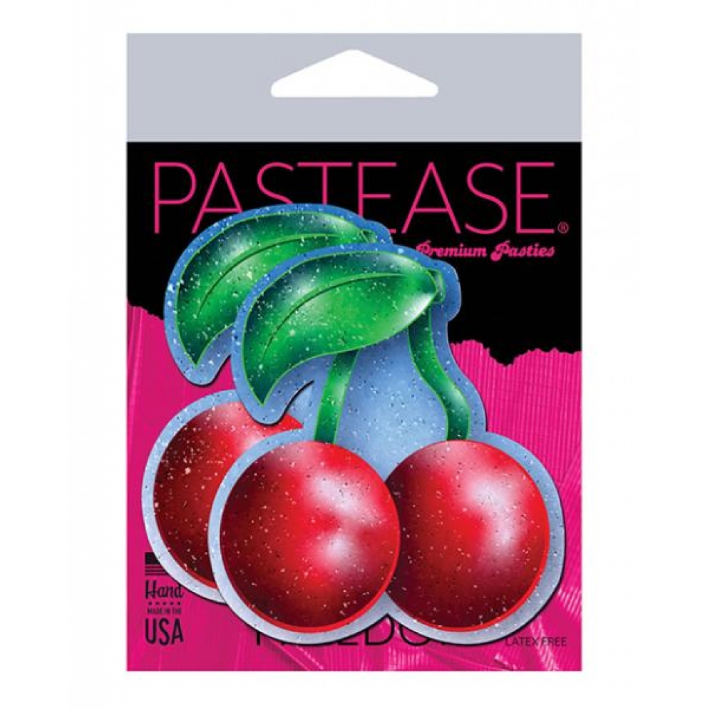 Pastease Premium Cherries Nipple Pasties - Bright Red O/S