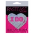 Pastease Bridal 'I Do' Hearts Pasties - Silver O/S