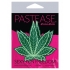 Pastease Marijuana Leaf Pasties - Green O/S