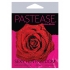 Pastease Glitter Velvet Blooming Rose Nipple Pasties - Red O/S