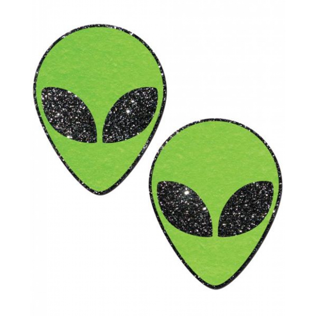 Green Glitter Alien Pasties O/S