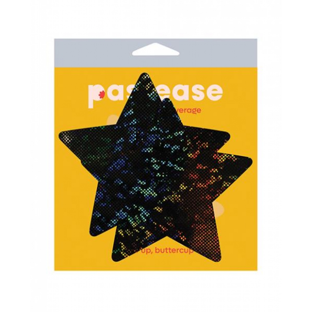 Pastease Disco Star Coverage - Black O/S