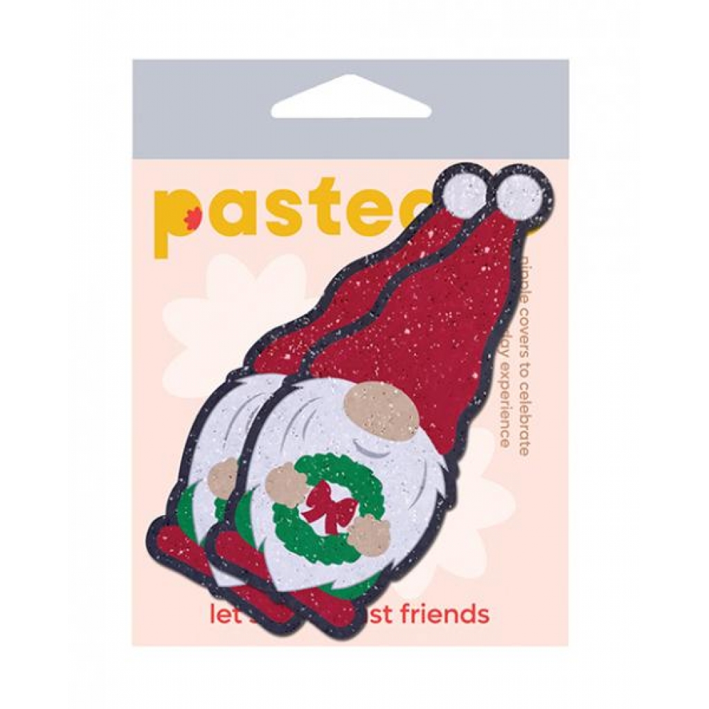 Pastease Holiday Wreath Garden Gnome Nipple Covers