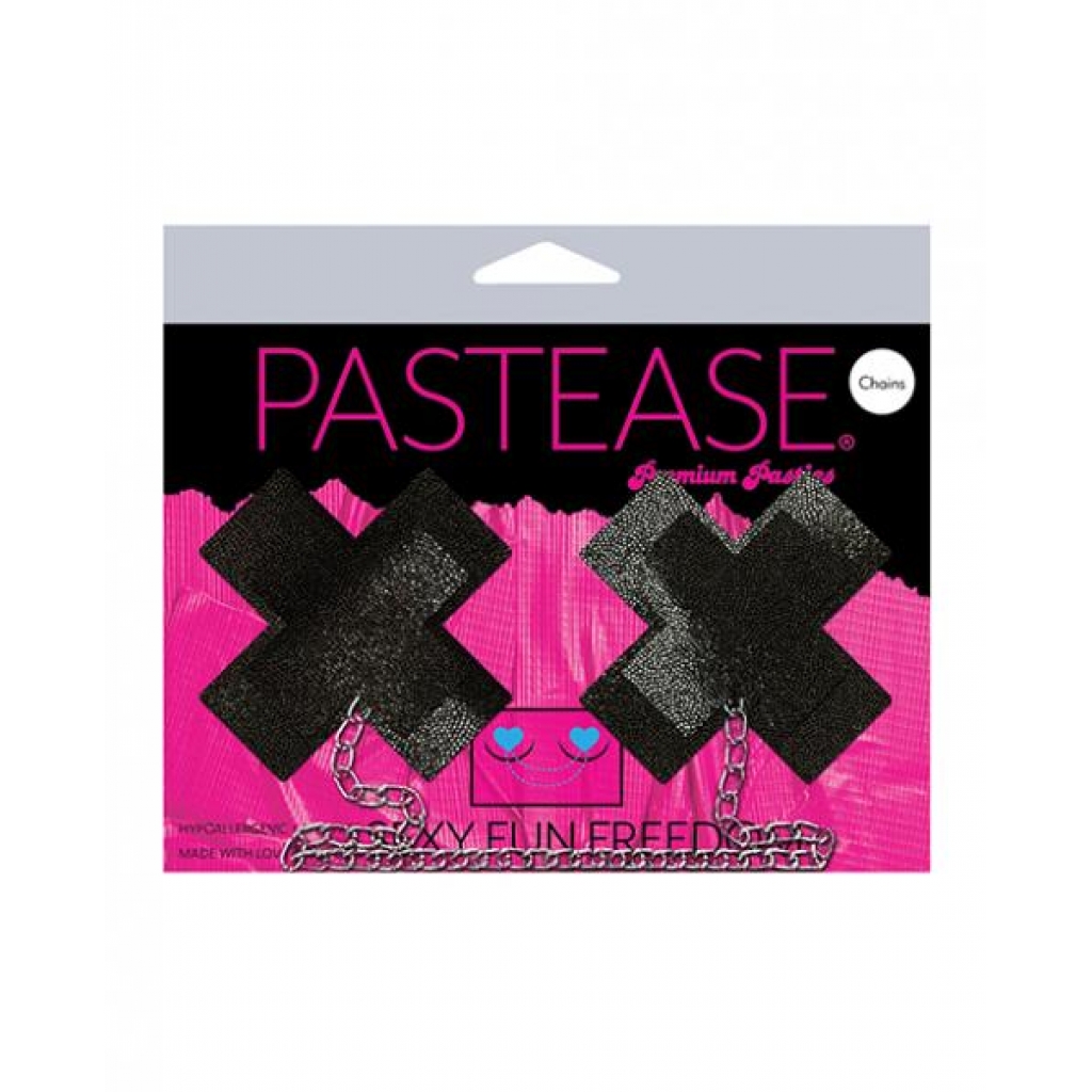 Pastease Chain Plus X Liquid Cross - Black O/S