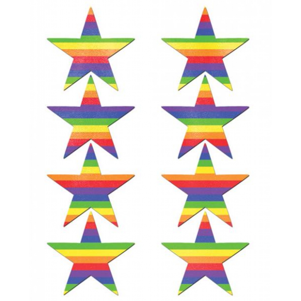 Pastease Mini Rainbow Stars Pack Of 8 - O/S