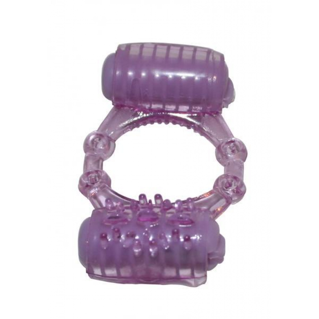 Humm Dinger Double Dinger Cock Ring Purple