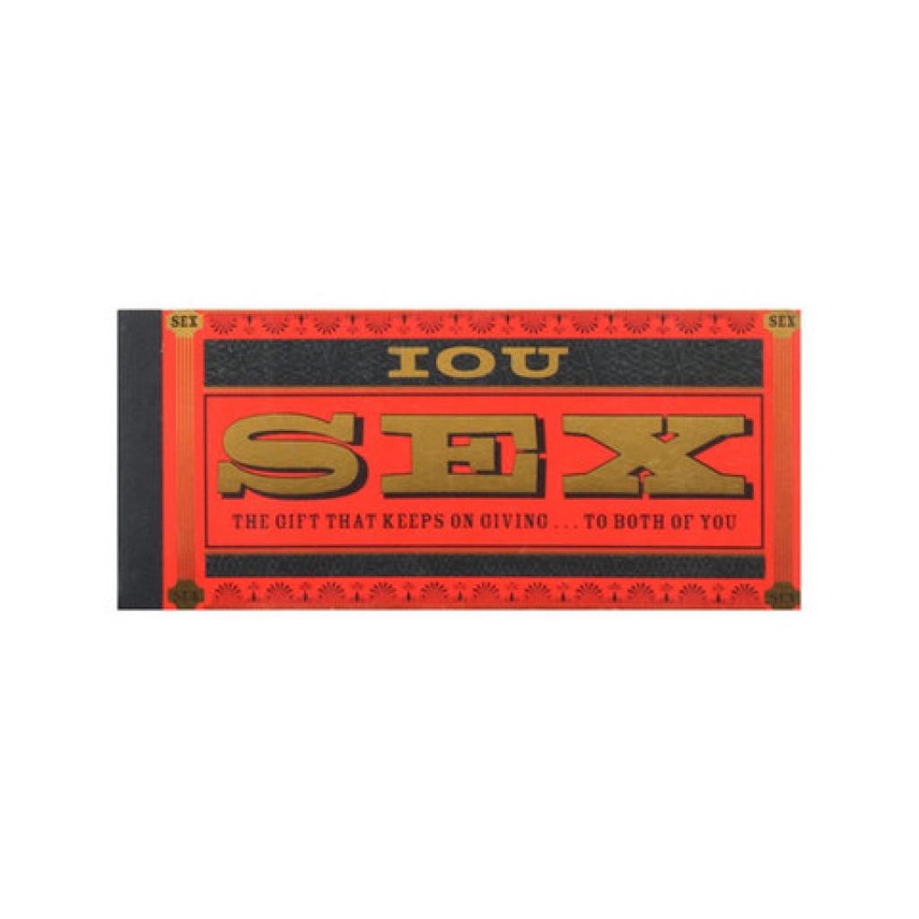 IOU Sex Coupons - Naughty Treats for Lovers