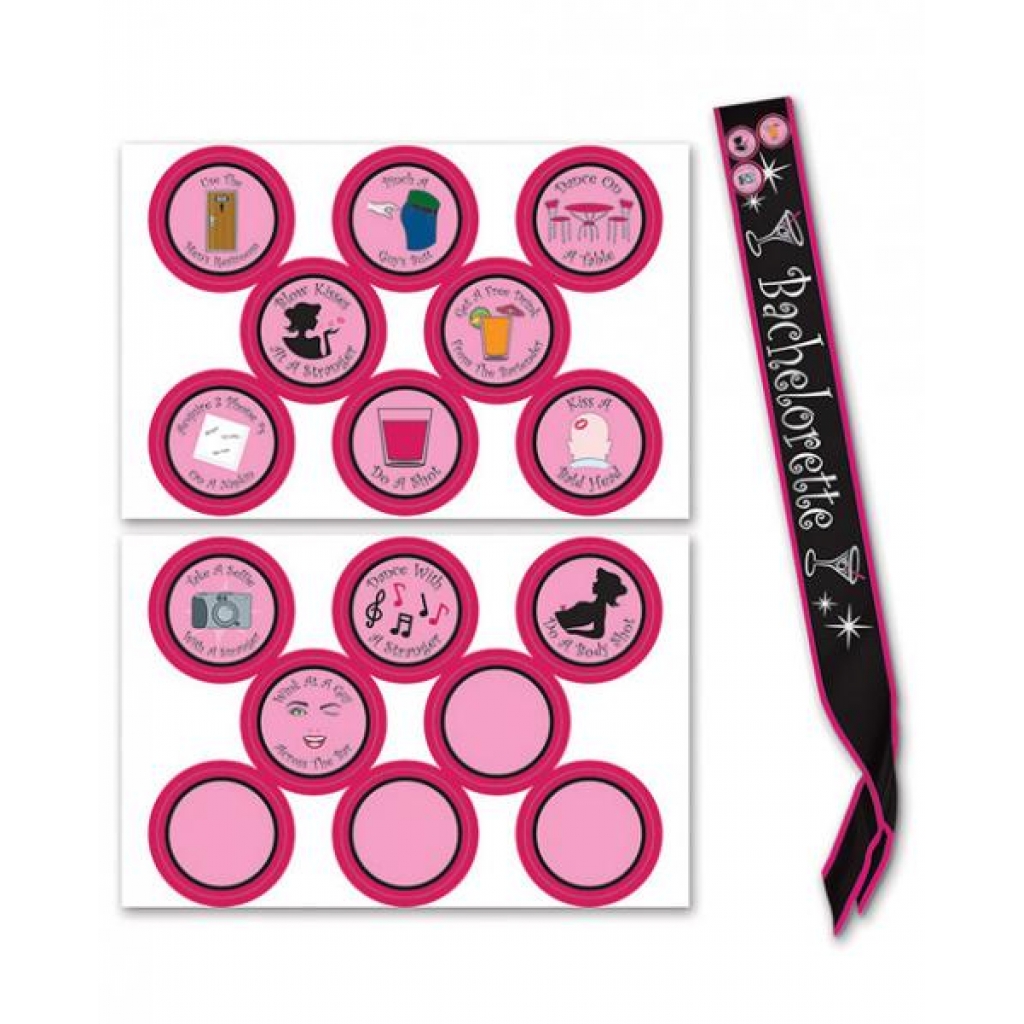 Bachelorette Sash & Stick On Badges