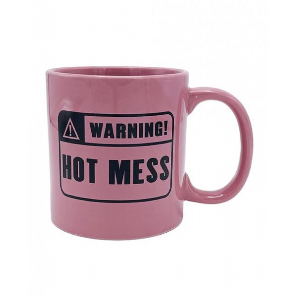 Attitude Mug - Warning: Hot Mess - 22 Ounces