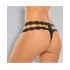 Adore Southern Rhapsody Crotchless Panty - Black O/S