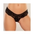 Adore Chiqui Love Thong - Black