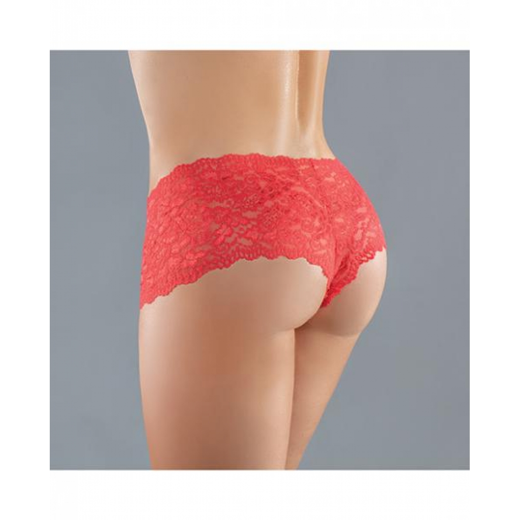 Adore Candy Apple Panty Red O/s - Allure Lingerie Lp