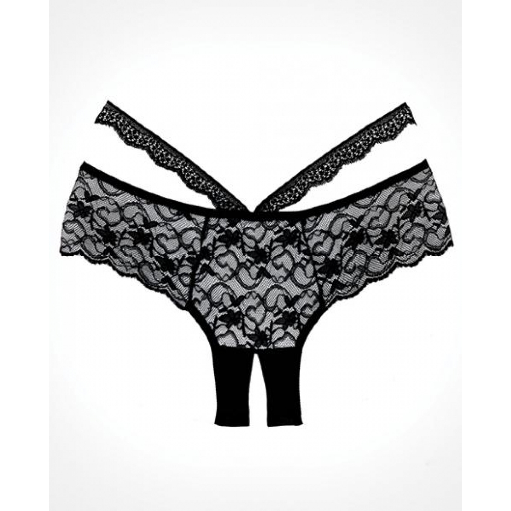 Adore Heartbreaker Panty - Black One Size