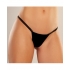 Adore Between The Cheats Velvet Panty - Black O/S