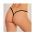 Adore Between The Cheats Velvet Panty - Black O/S