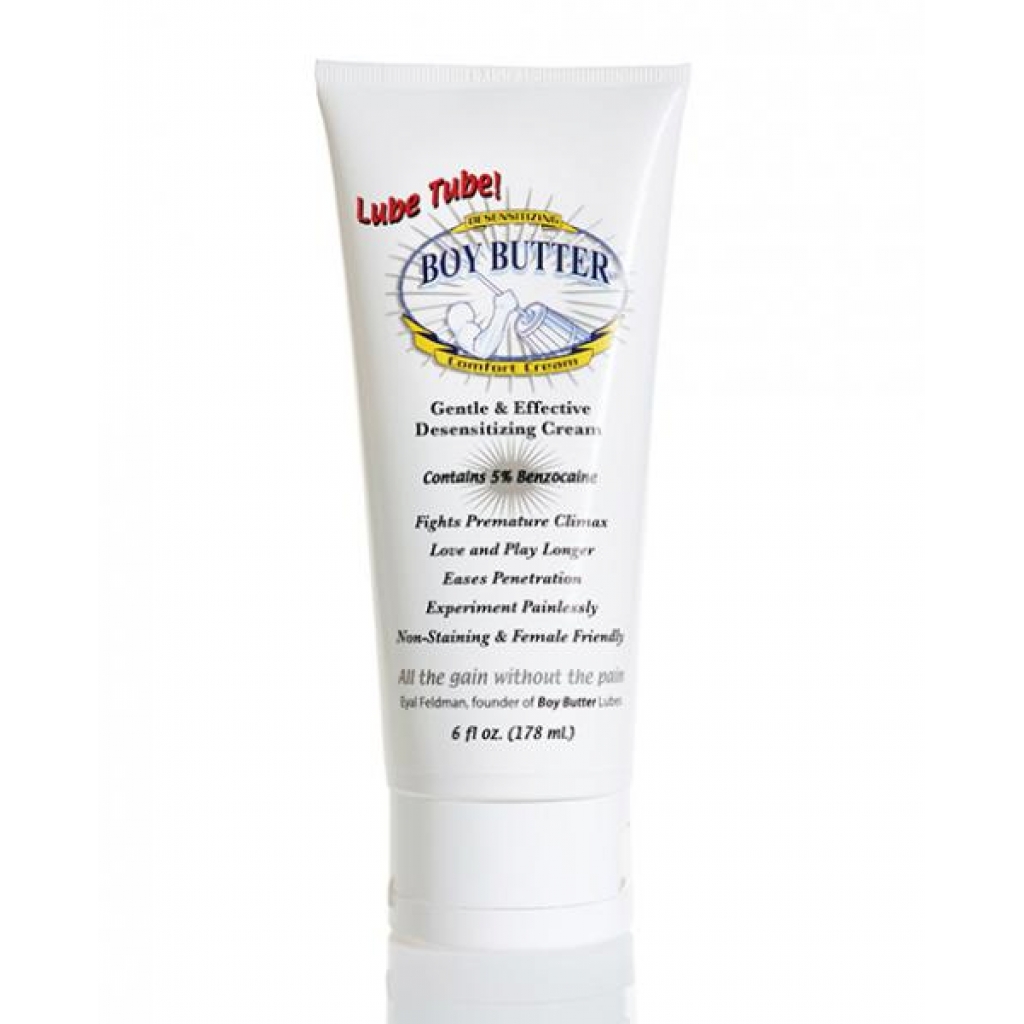 Boy Butter Desensitizing Comfort Cream - 6 Oz Lube Tube