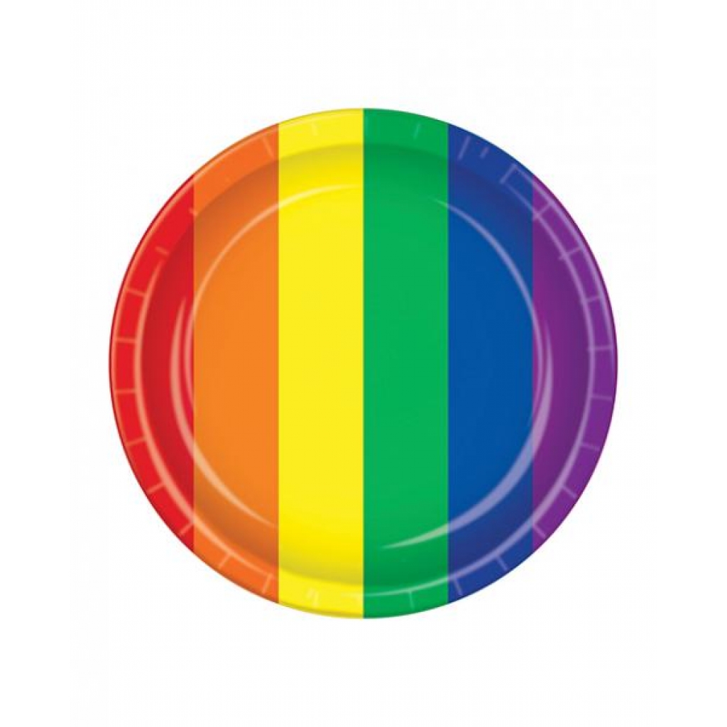 Pride Plates - Rainbow Pack of 8