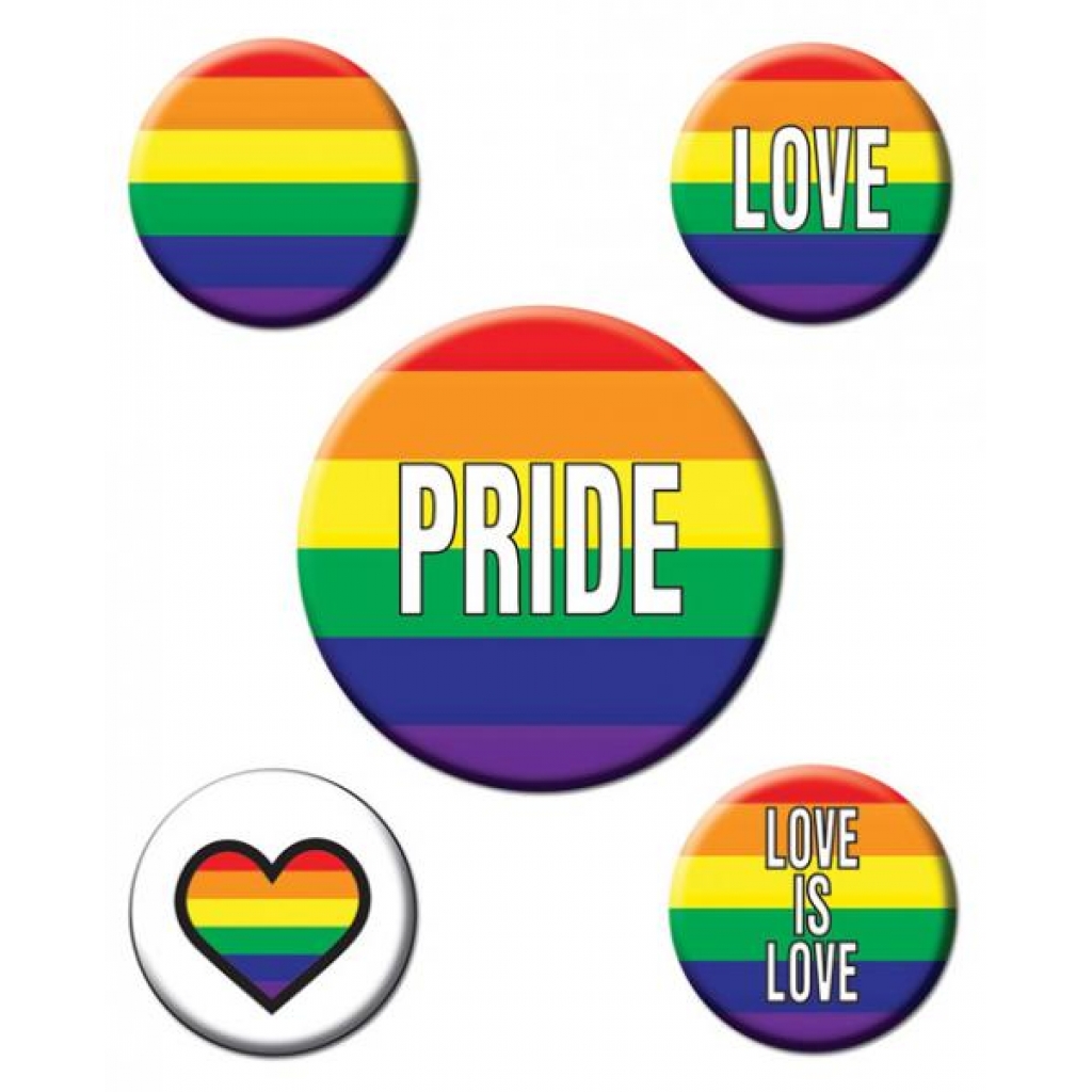 Rainbow Party Buttons