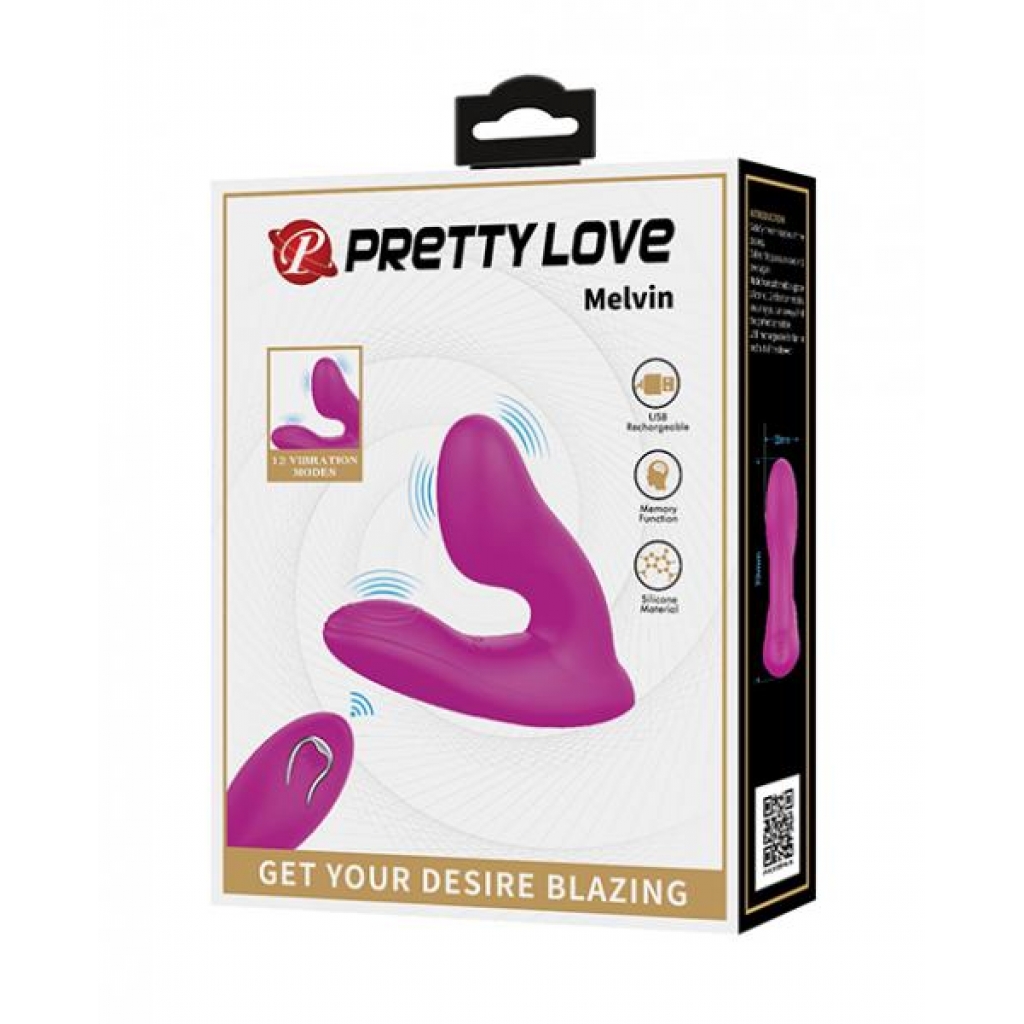 Pretty Love Melvin Dual Stimulator - Fuchsia