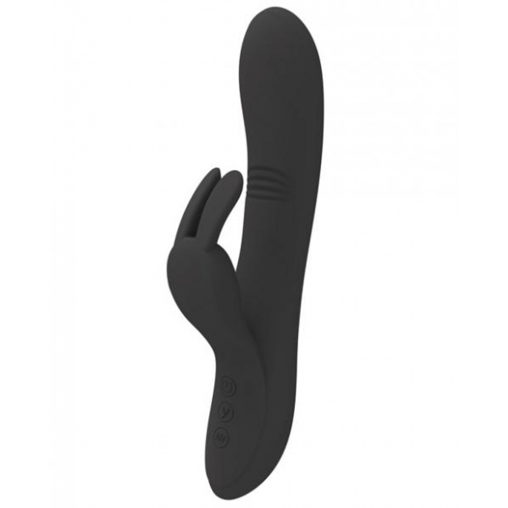 Pretty Love Dylan Bunny Ears Come Hither Rabbit Vibrator Black