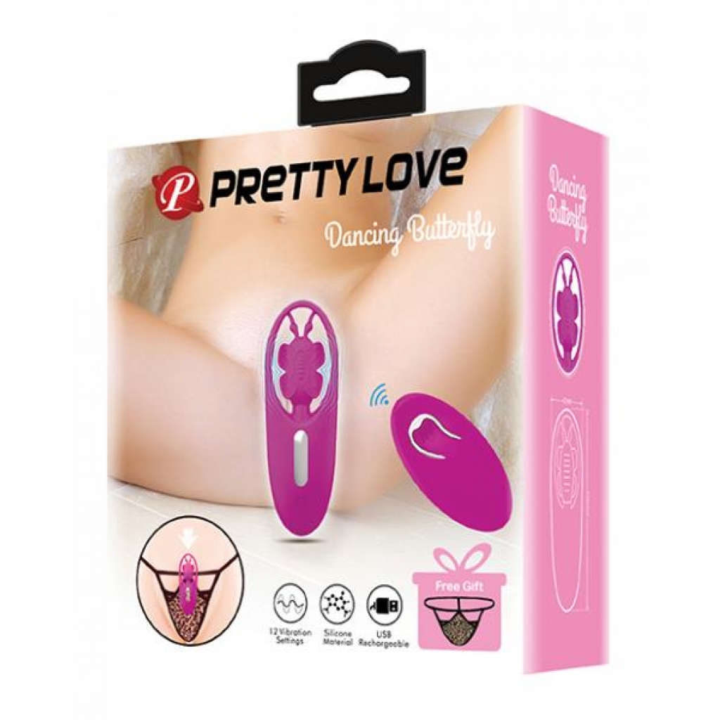 Dancing Butterfly Panty Vibe with Free Panty - Fuchsia