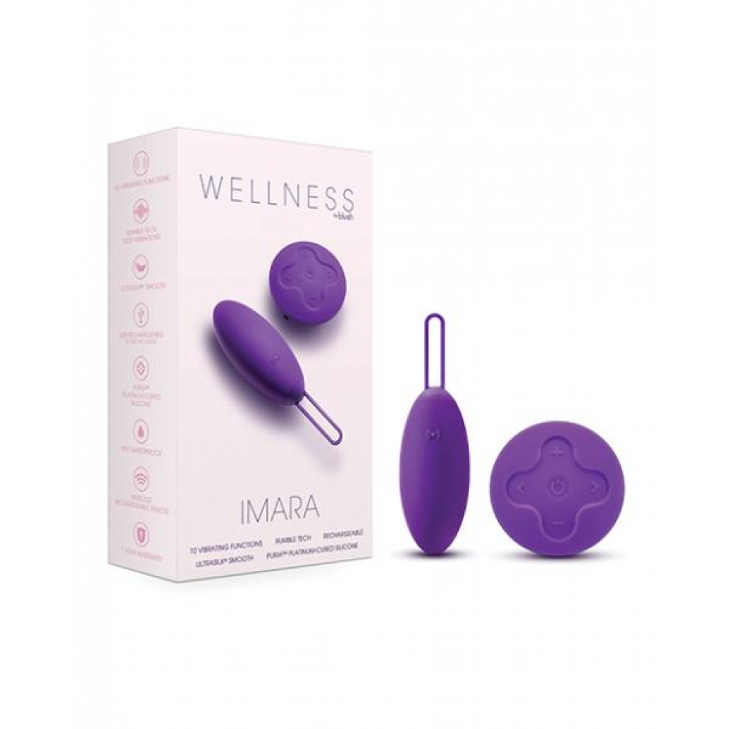 Blush Wellness Imara Vibrating Egg with Remote Control - Purple